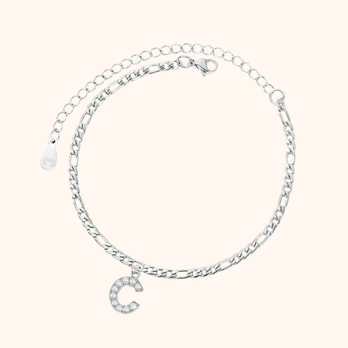Bracelet de cheville Initiales - LaMaisonDesBijoux