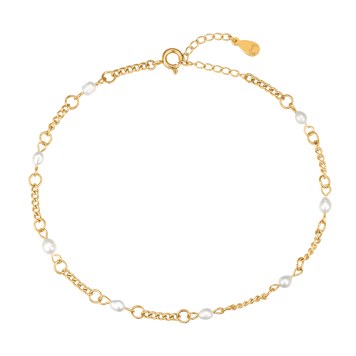 Bracelet de cheville Perles Marines