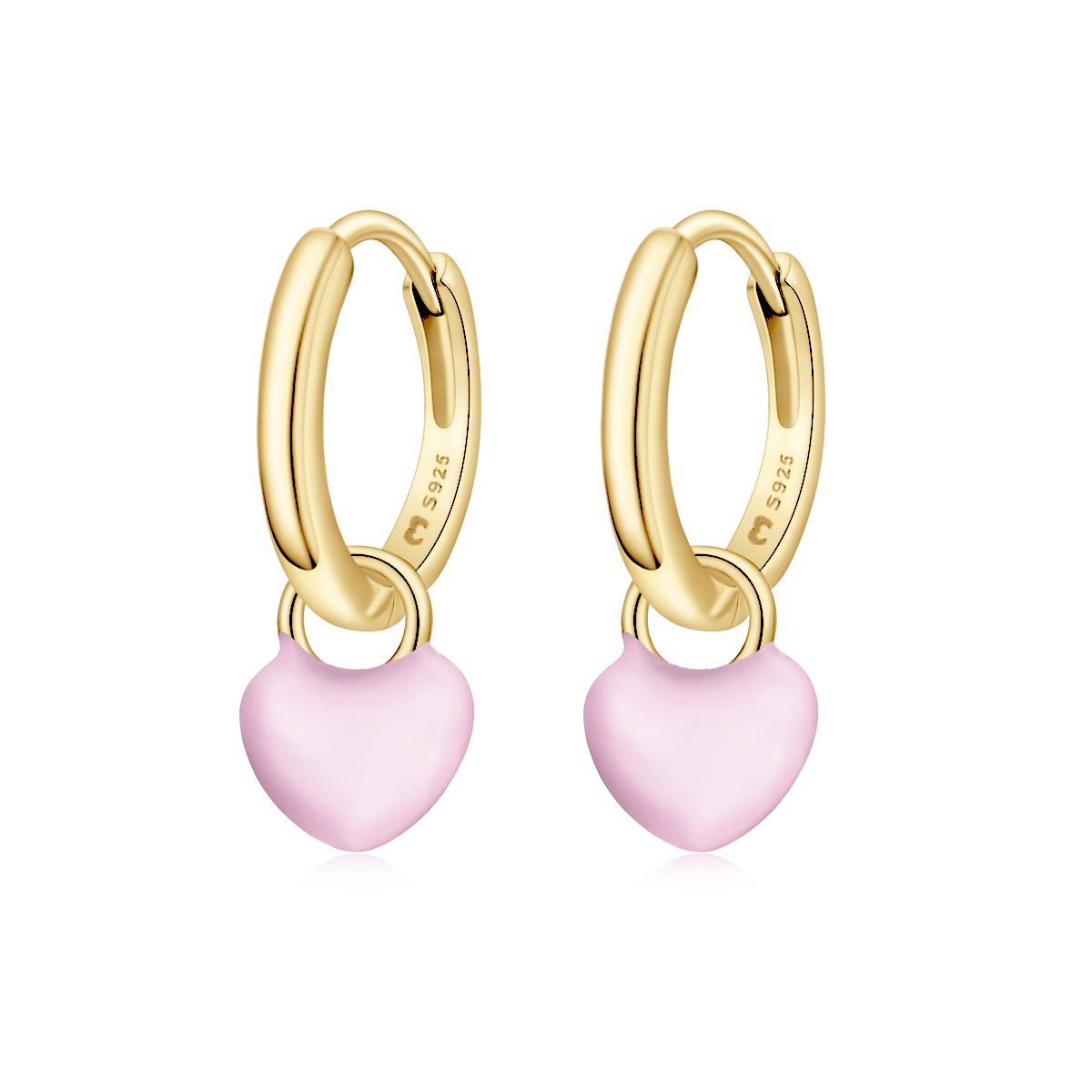 Boucles d'oreilles Anneaux Cœur - LaMaisonDesBijoux