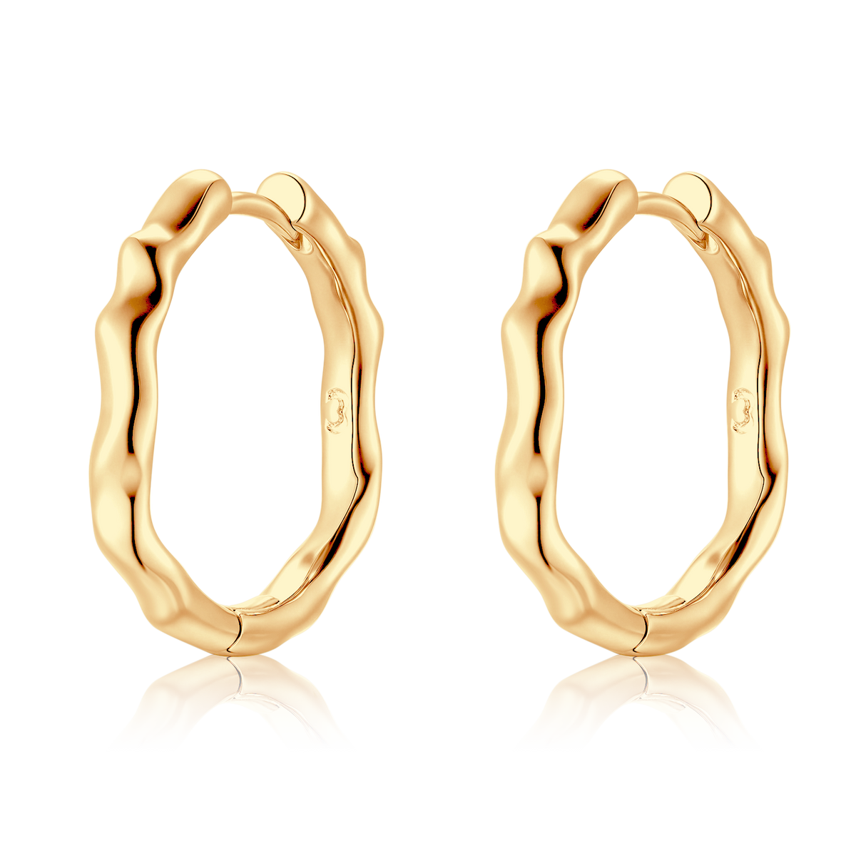 Boucles d'oreilles Anneaux Vague