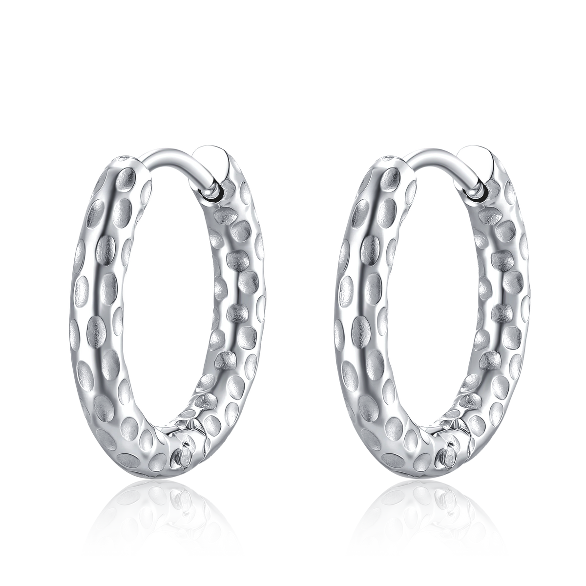 Boucles d'oreilles Anneaux Pointillés