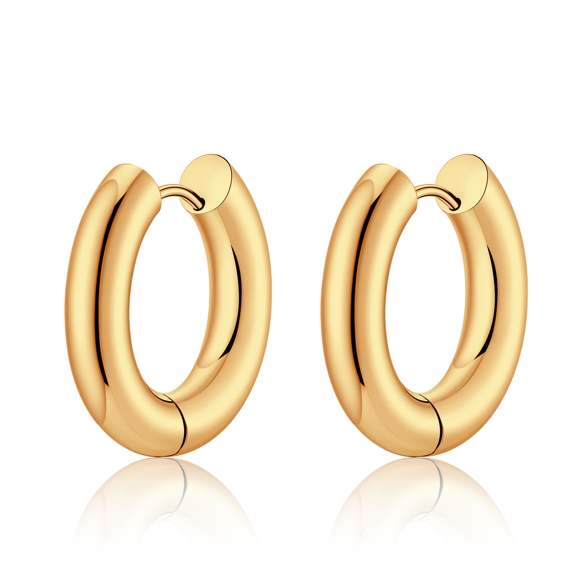 Boucles d'oreilles Anneaux Lisses