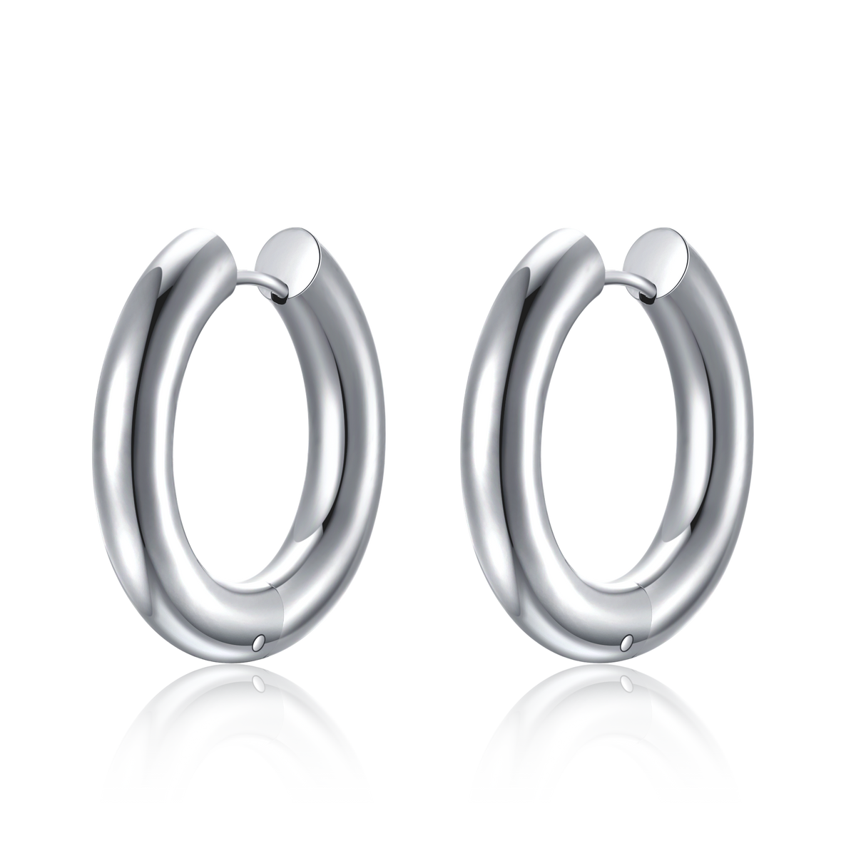 Boucles d'oreilles Anneaux Lisses