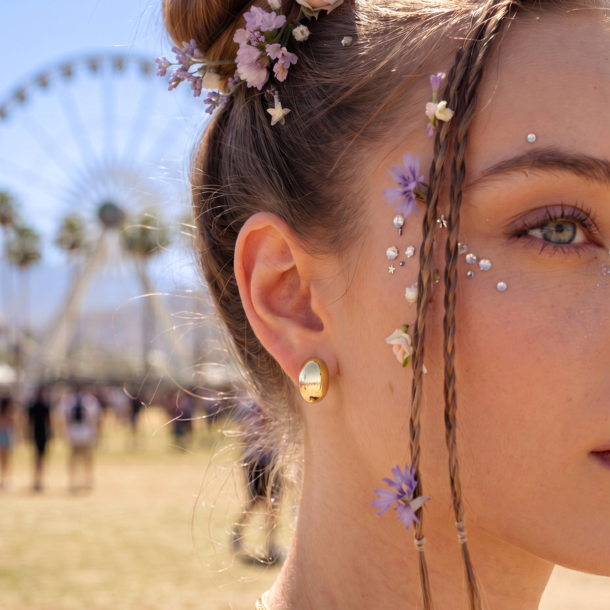 Boucles d'oreilles Ovales