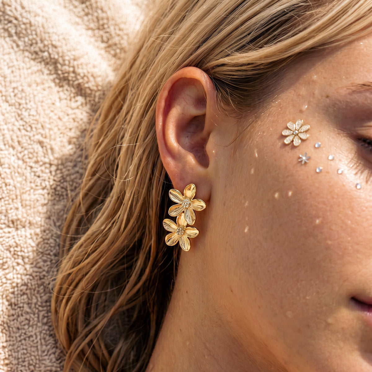 Boucles d'oreilles Cinq Pétales