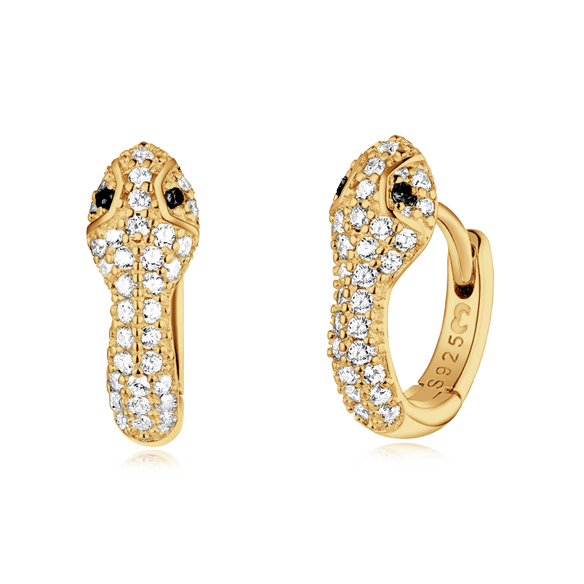 Boucles Serpent d'Argent - LaMaisonDesBijoux
