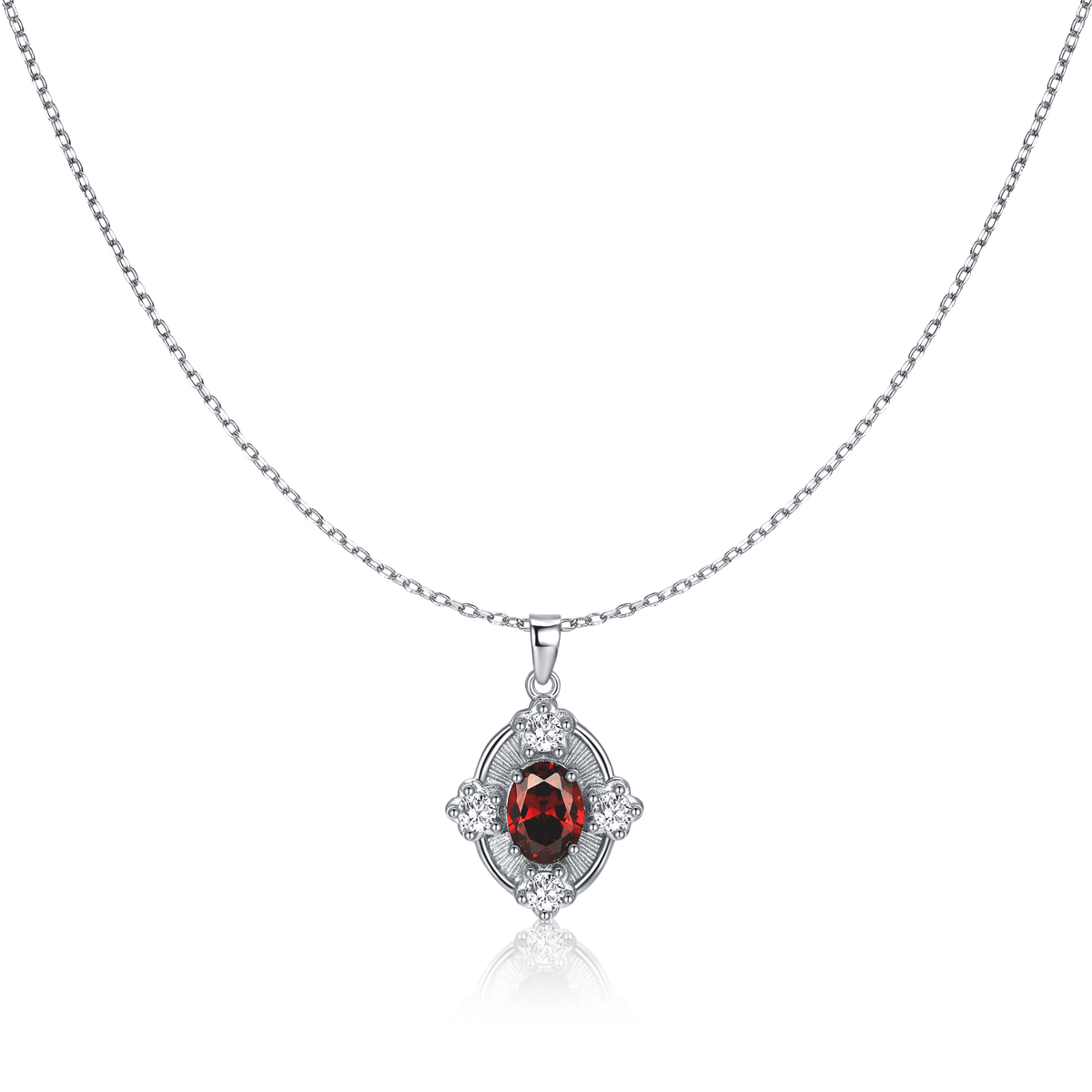 Collier Grenat