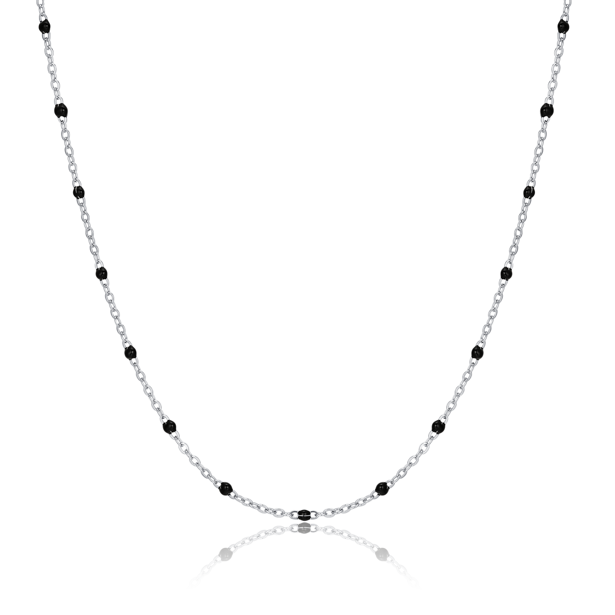 Collier Petits Bombons Noirs