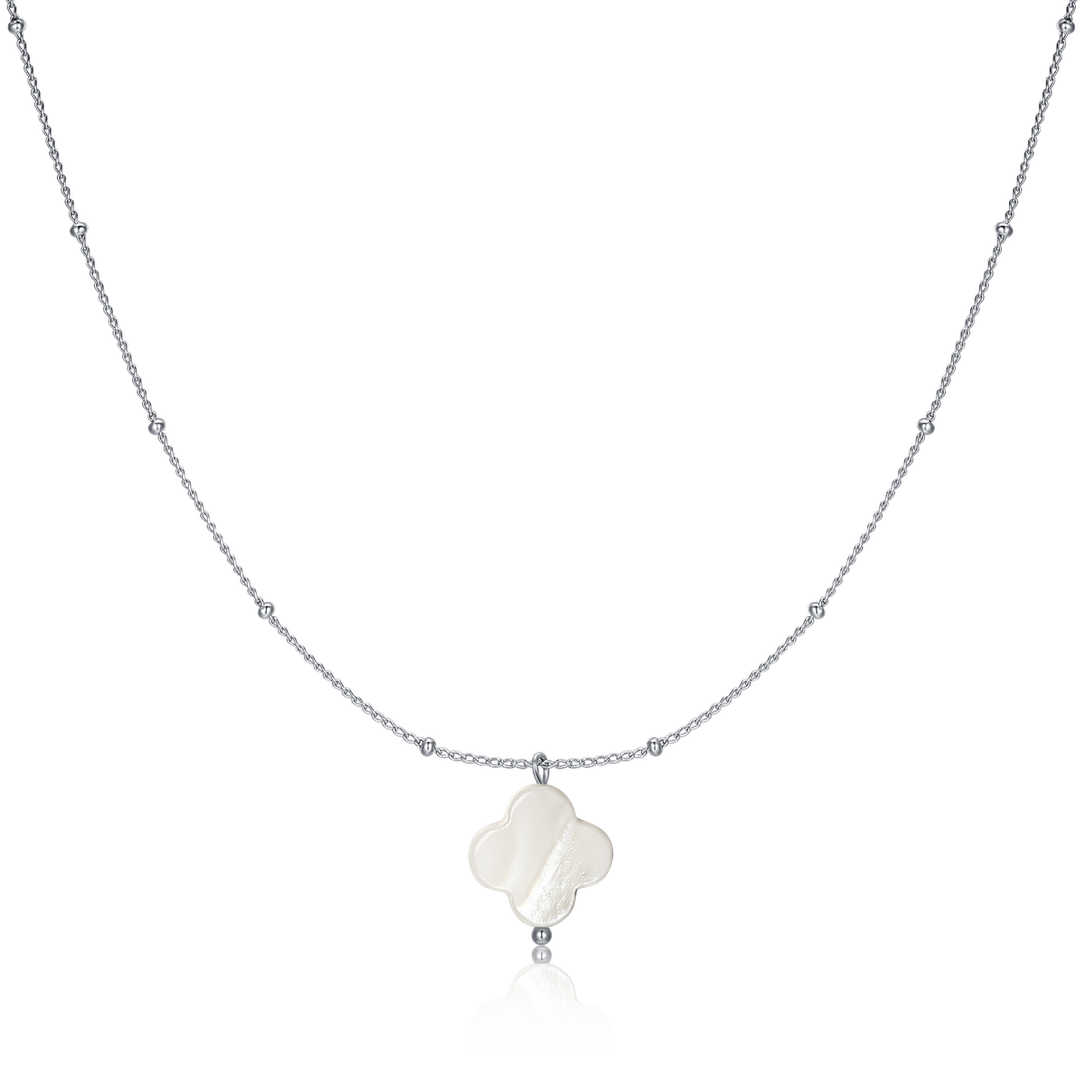 Collier Trèfle Blanc
