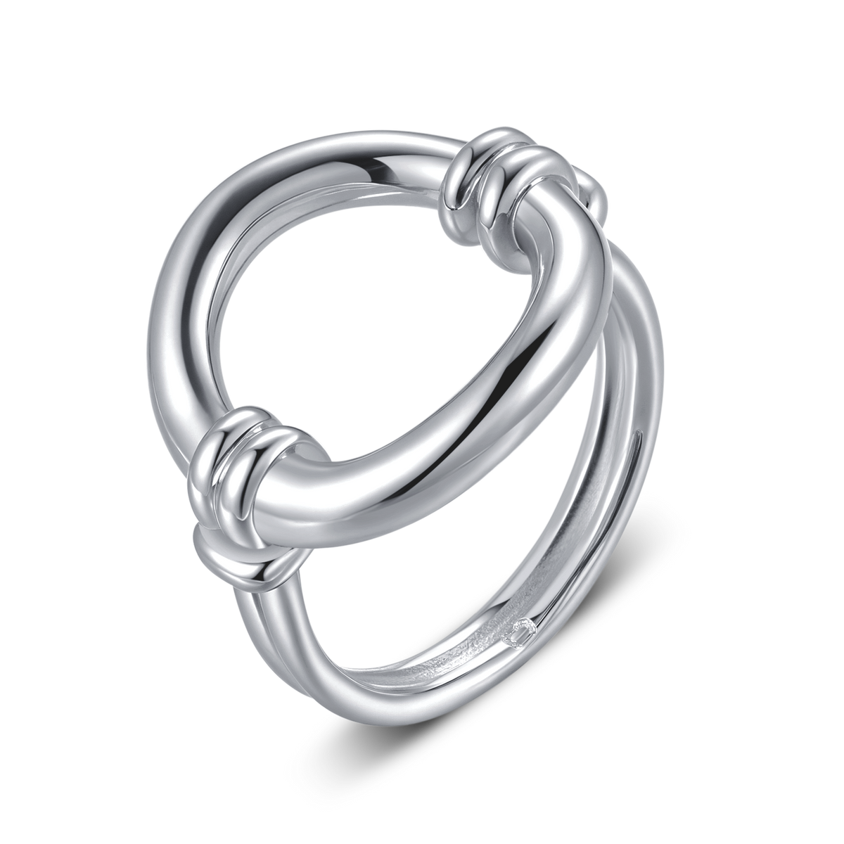 Bague Ovale Entrelacé