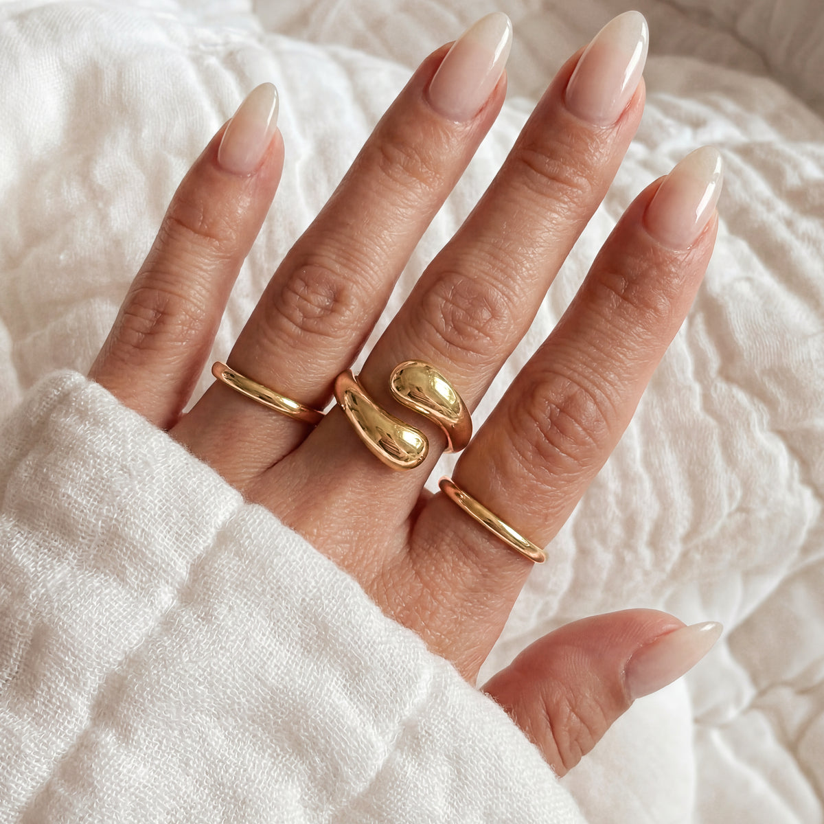 Bague Extrémités Arrondies