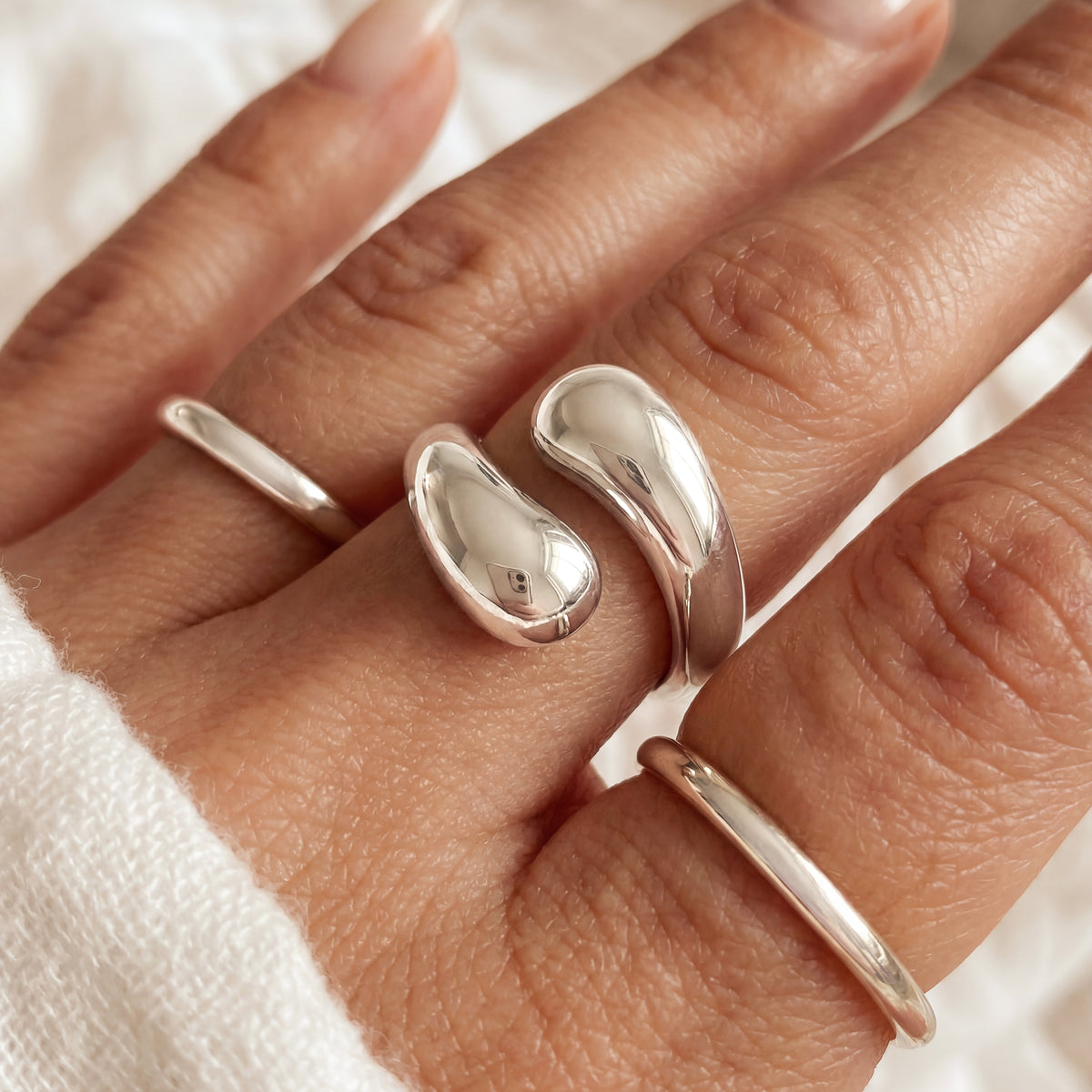 Bague Extrémités Arrondies