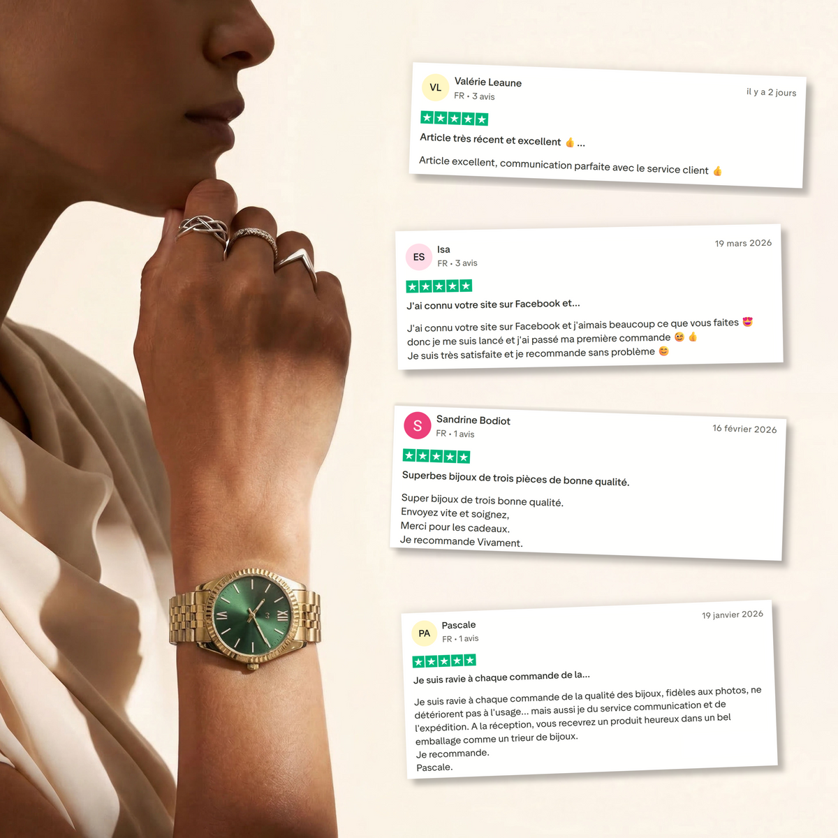 Montre Siècle ~ Or Vert