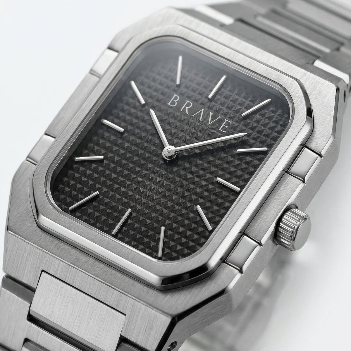 Montre BRAVE Brando ~ Argent-Noir