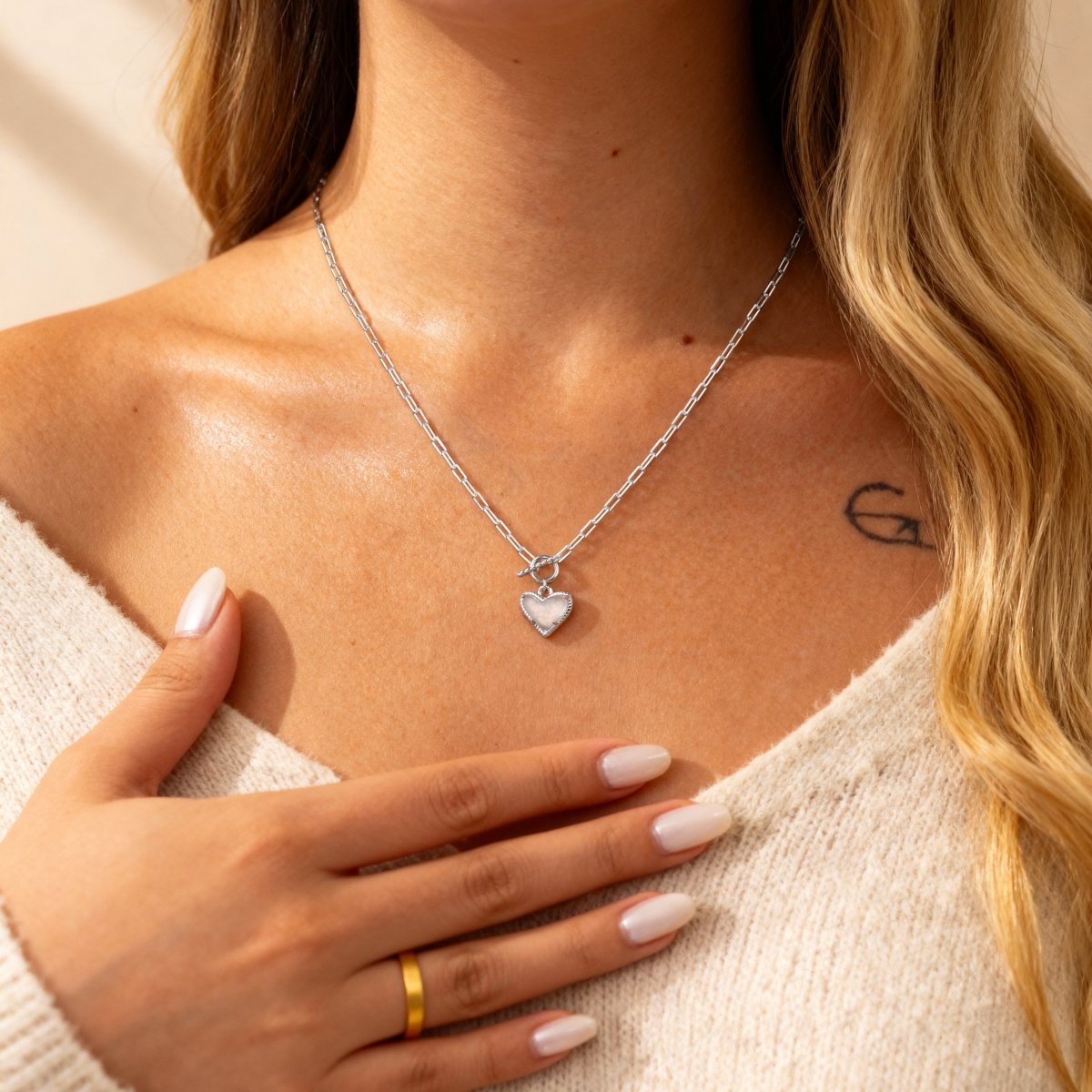 Collier Cœur Minéral
