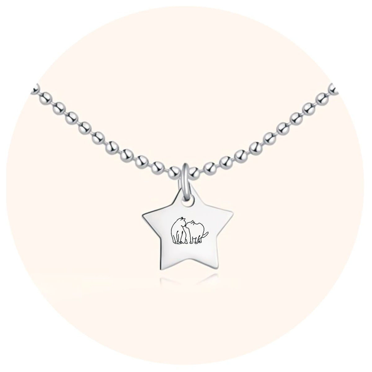 Collier Cinq Étoiles - Personnalisé - LaMaisonDesBijoux