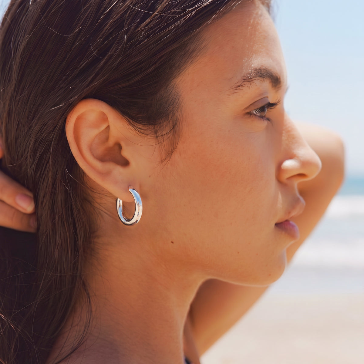 Boucles d'oreilles Anneaux Lisses