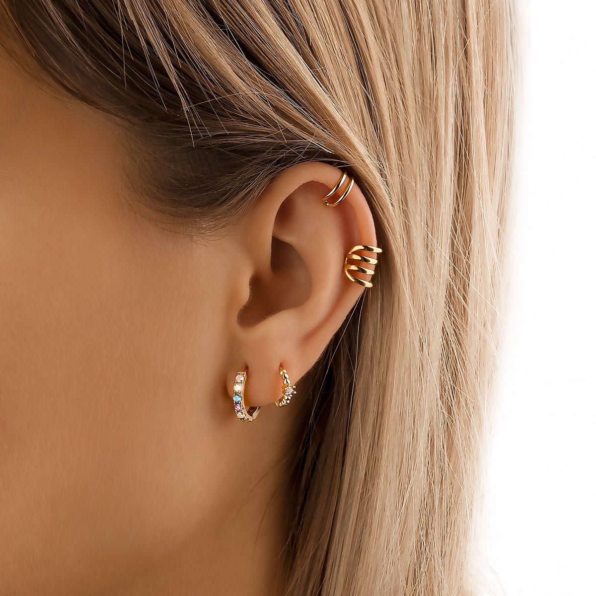Boucles "Zircones Colorées" - LaMaisonDesBijoux