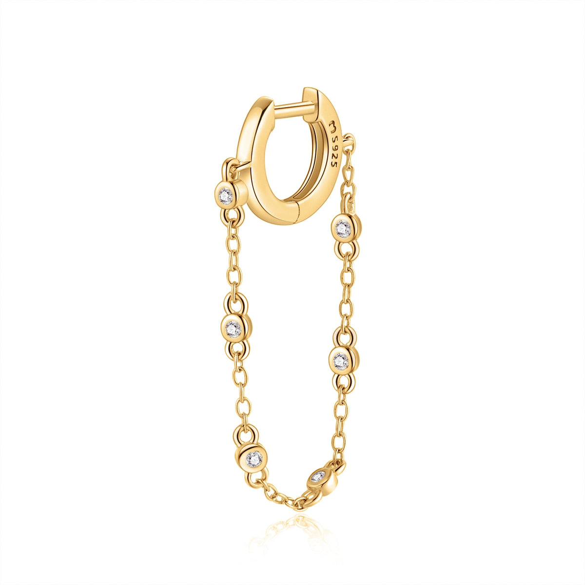 Boucle "Anneau et Chaîne" - LaMaisonDesBijoux