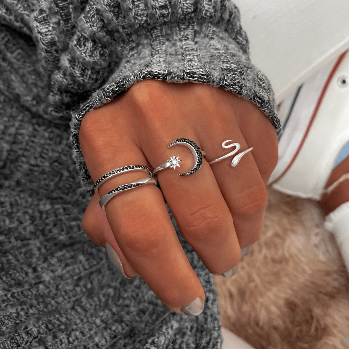 Bague "Croissant de Lune" - LaMaisonDesBijoux