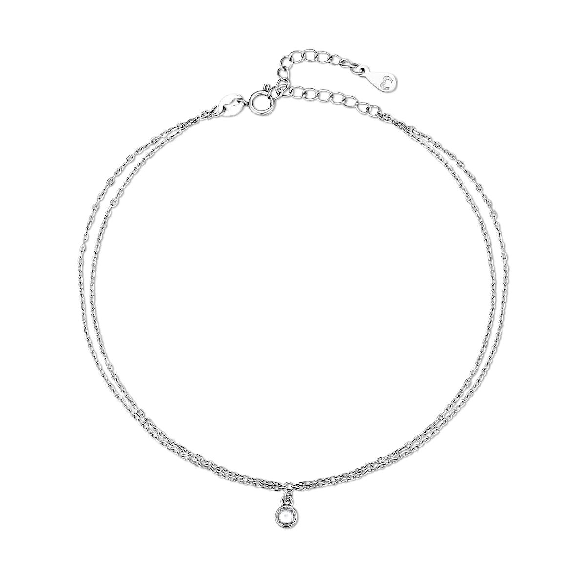 Bracelet de cheville Zircone Iluminée - LaMaisonDesBijoux