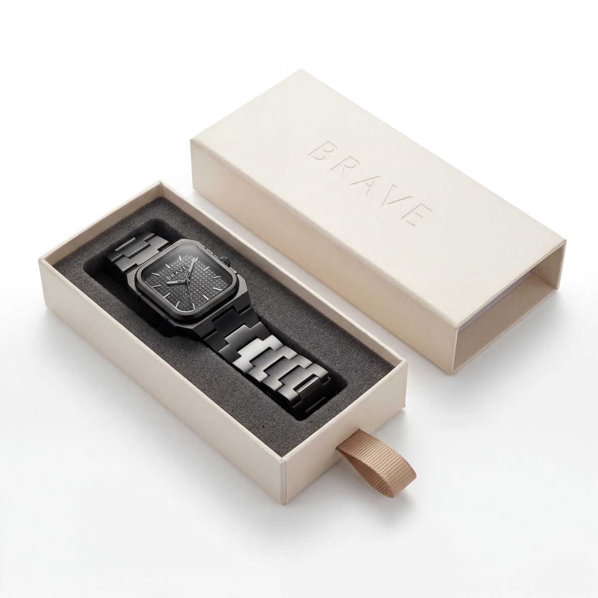 Montre BRAVE Brando ~ Argent-Noir