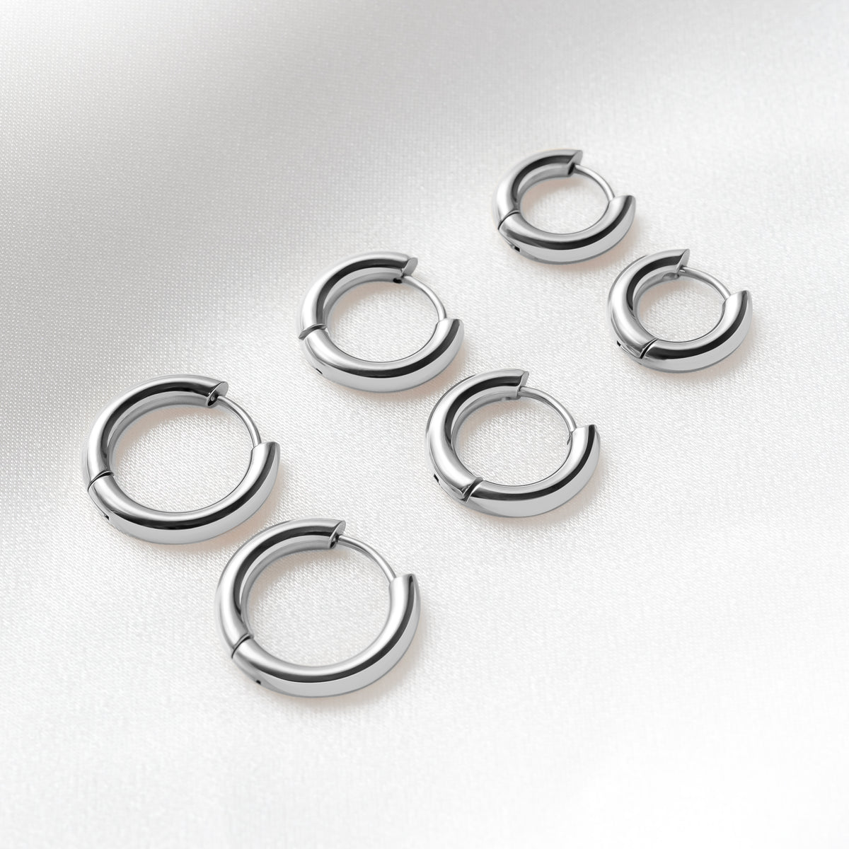 Boucles d'oreilles Rond-point Acier - LaMaisonDesBijoux