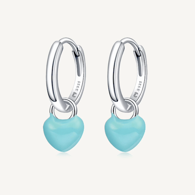 Boucles d'oreilles Anneaux Cœur