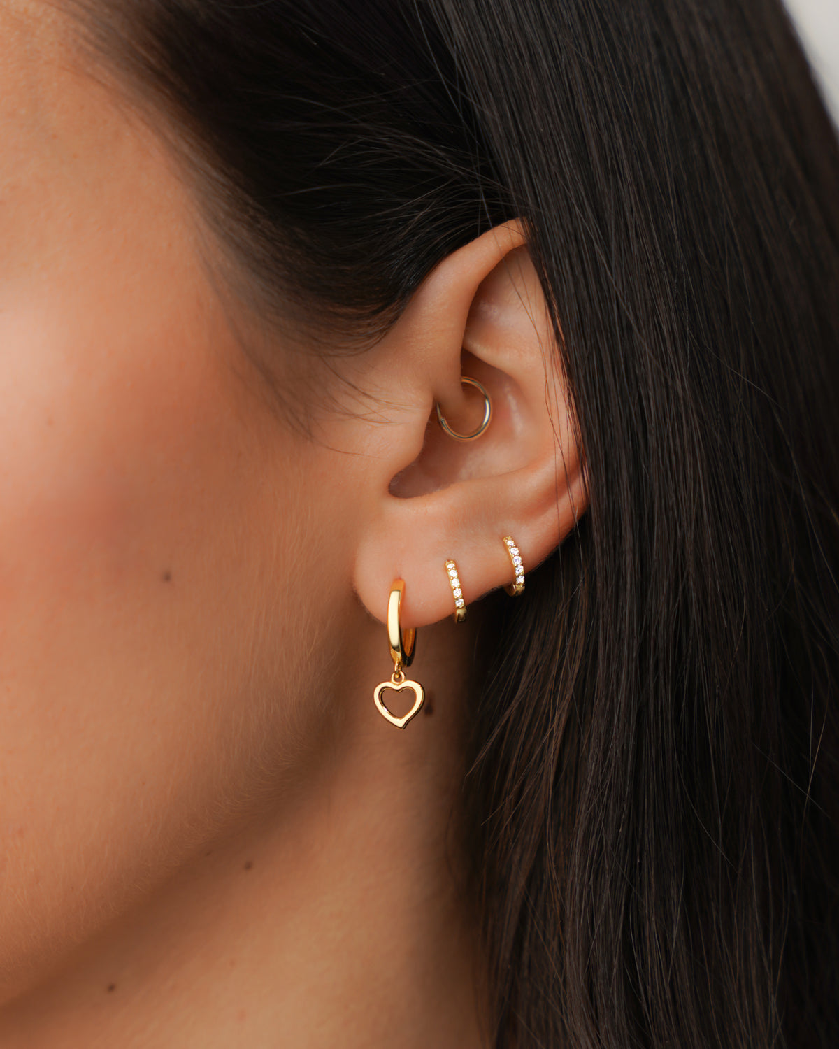 Boucles d'oreilles Triple Anneaux - LaMaisonDesBijoux