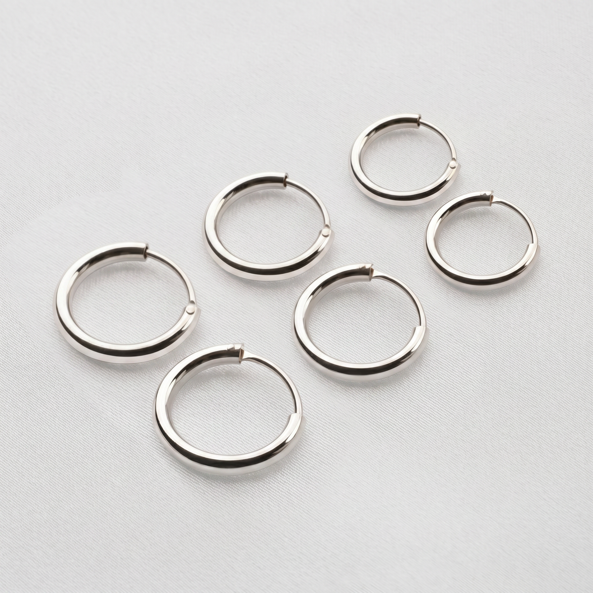 Boucles d'oreilles Rond-point Argent