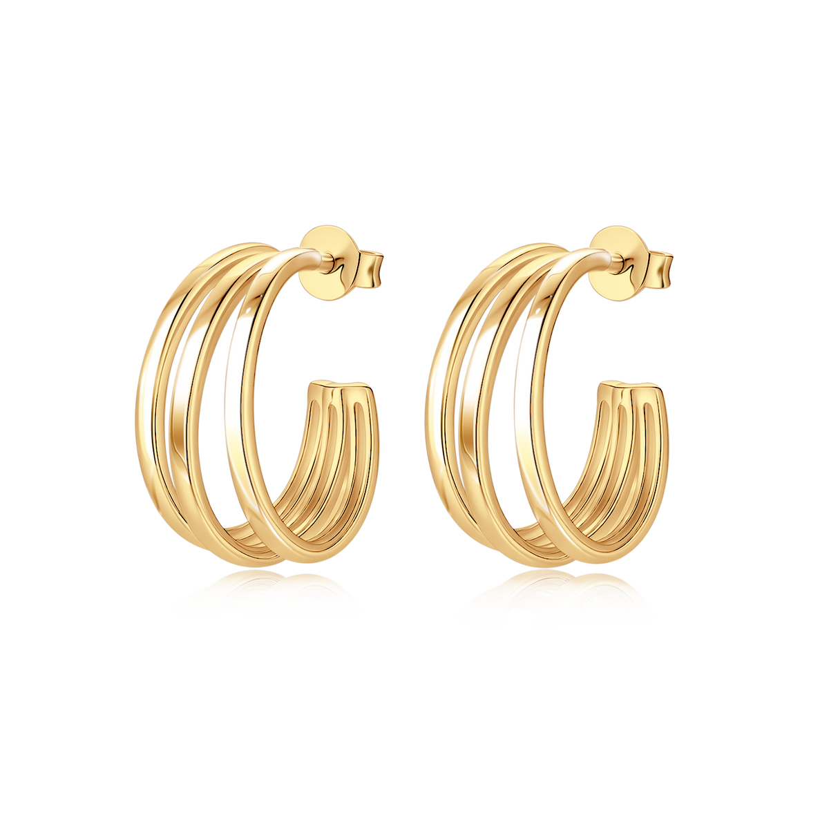Boucles d'oreilles Demi-anneau Sahara - LaMaisonDesBijoux
