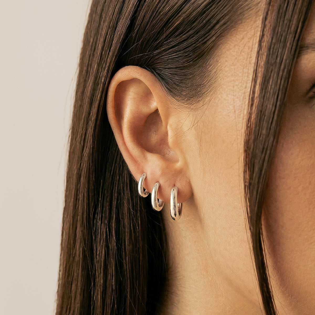 Boucles d'oreilles Rond-point Acier