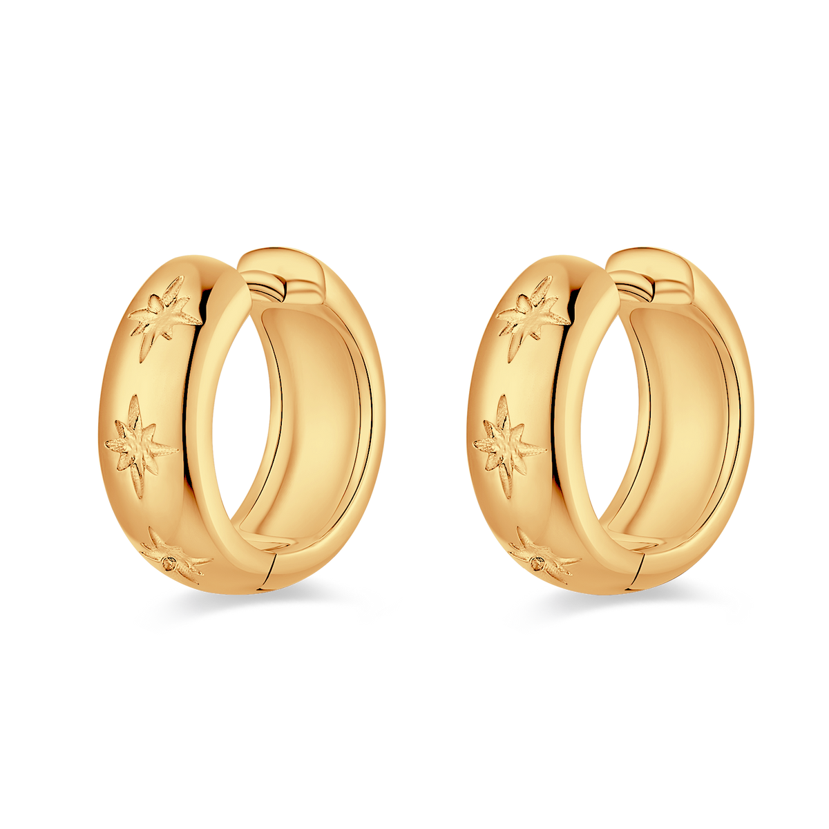 Boucles d'oreilles Anneaux Stellaire