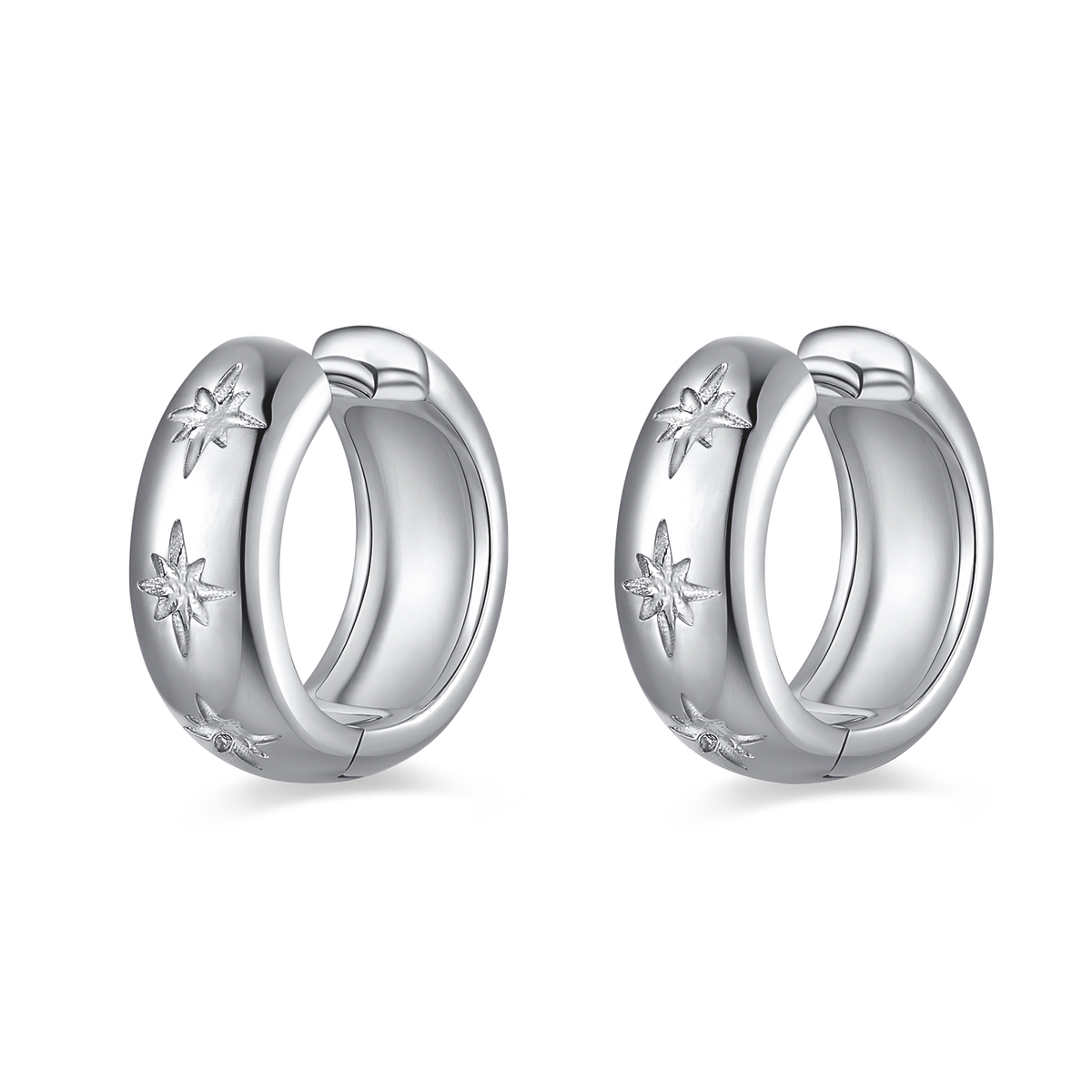 Boucles d'oreilles Anneaux Stellaire