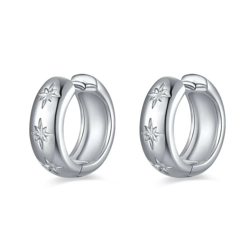 Boucles d'oreilles Anneaux Stellaire