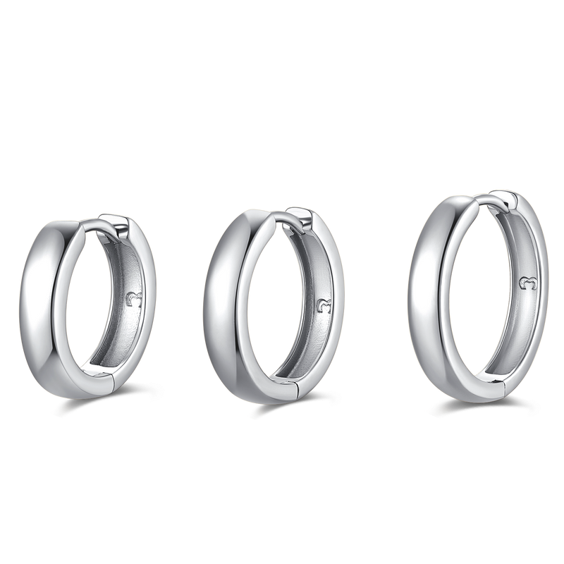 Boucles d'oreilles Anneaux Triade