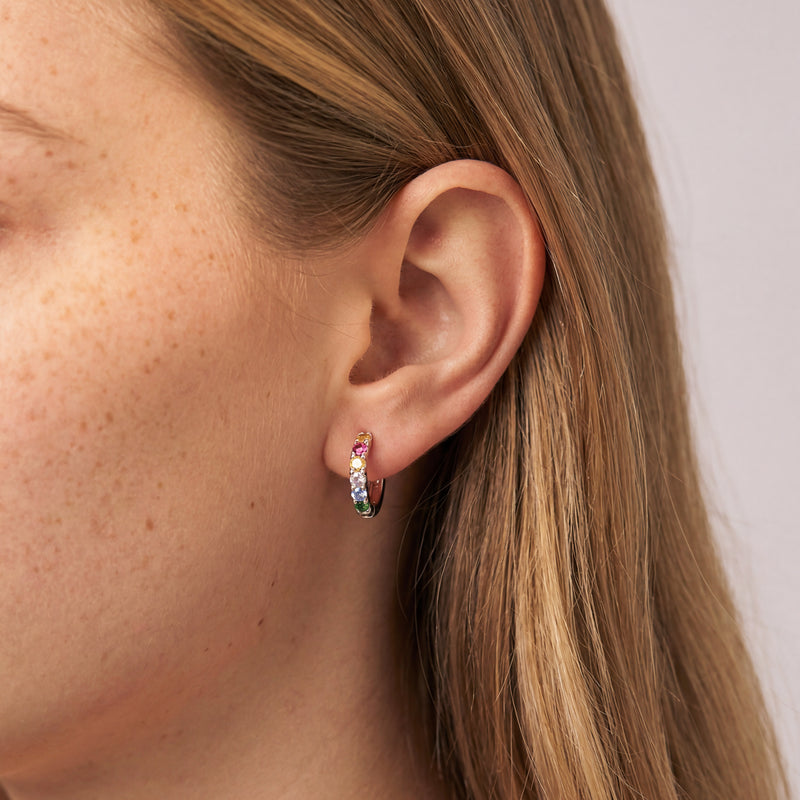 Boucles d'oreilles Anneaux Chromatique
