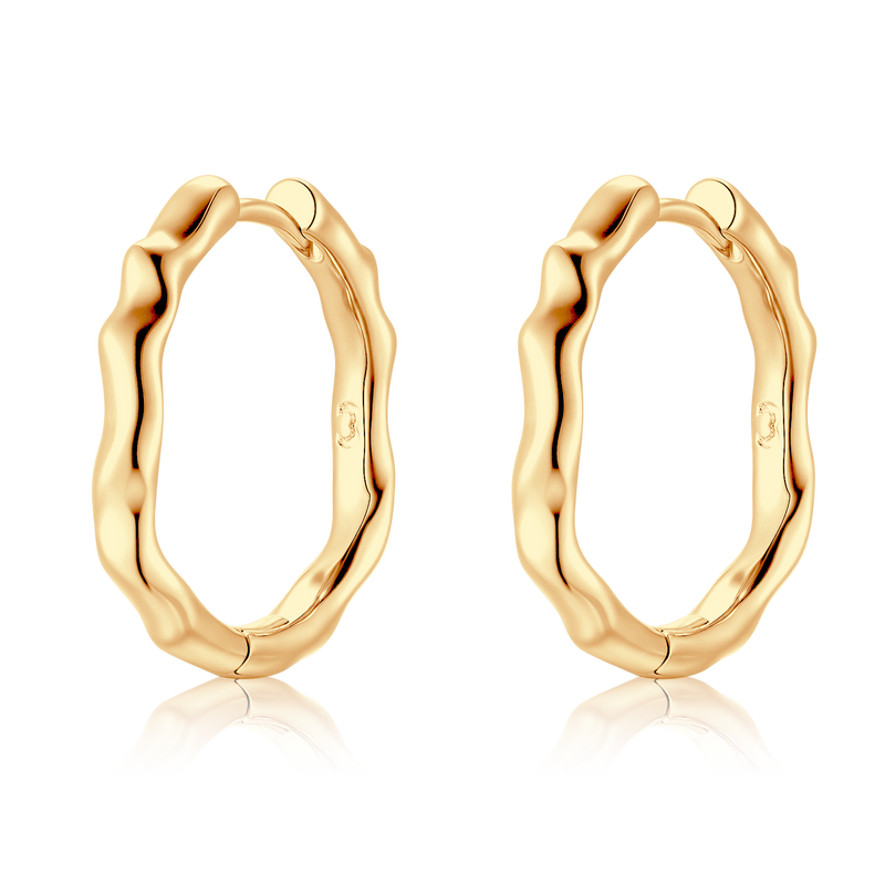 Boucles d'oreilles Anneaux Vague