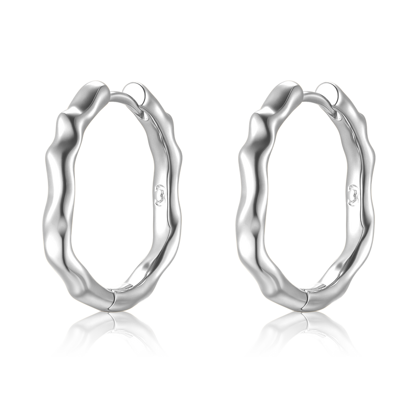 Boucles d'oreilles Anneaux Vague