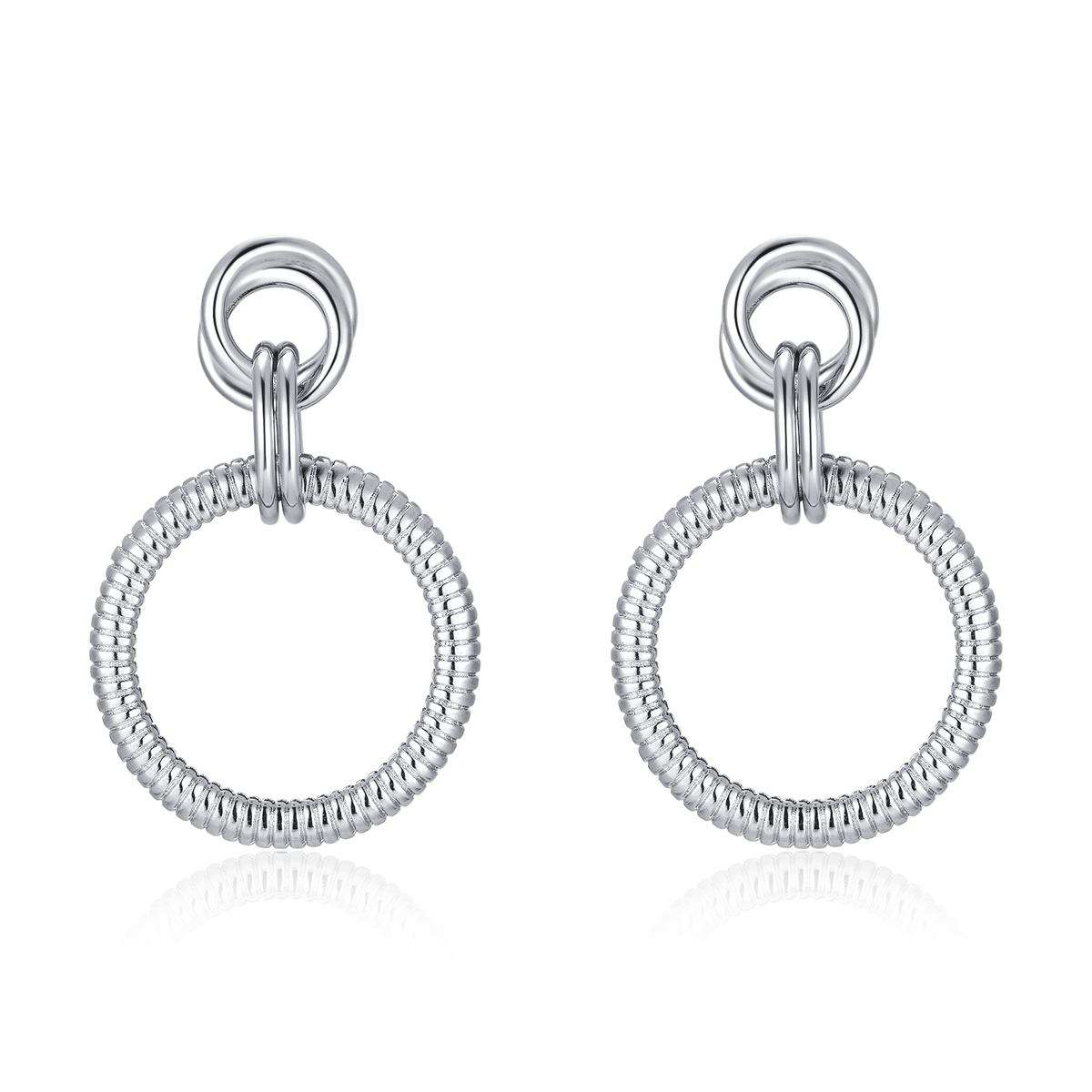 Boucles d'oreilles Anneaux Texturisés