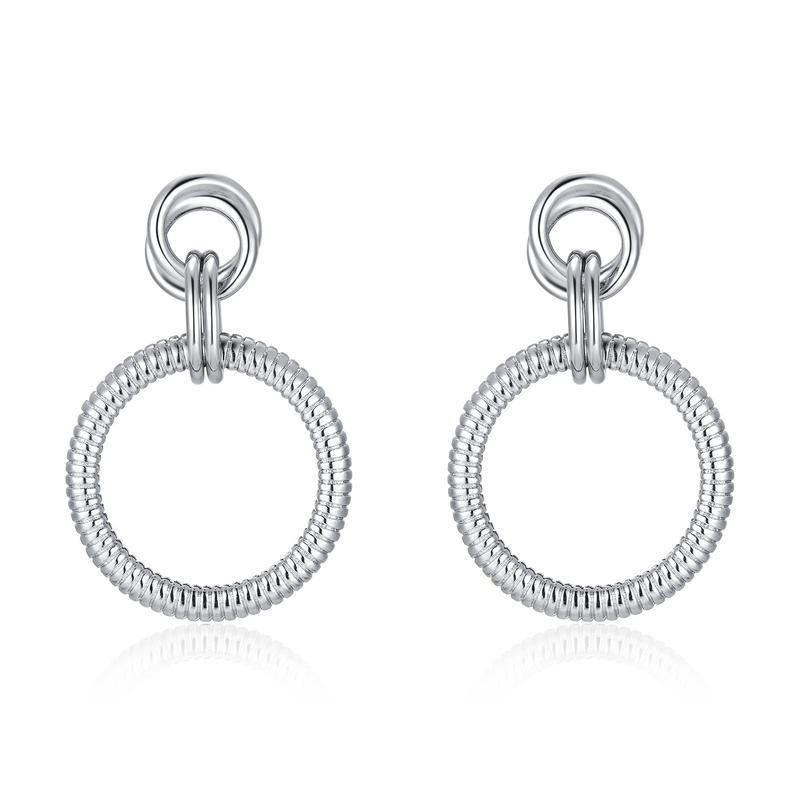 Boucles d'oreilles Anneaux Texturisés