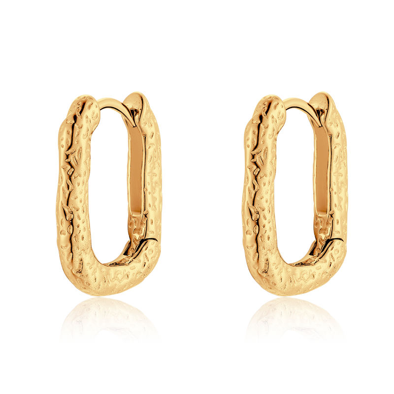 Boucles d'oreilles Anneaux Martelés