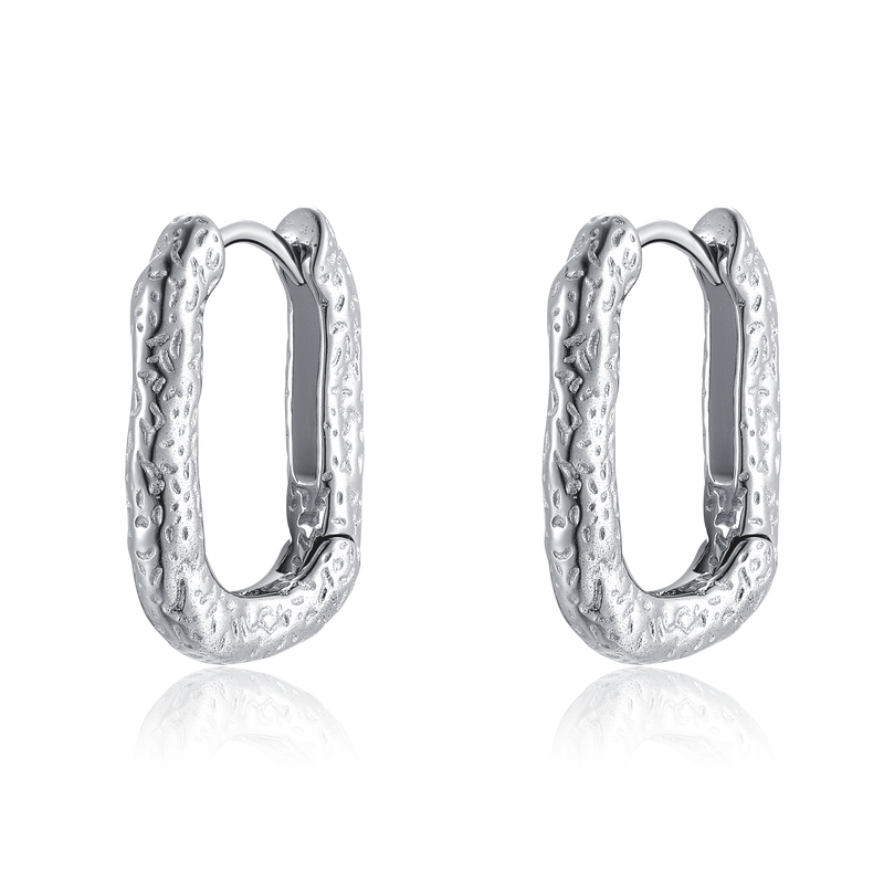 Boucles d'oreilles Anneaux Martelés