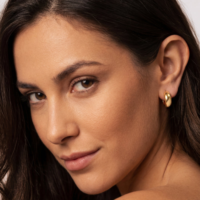 Boucles d'oreilles Anneaux Arrondis