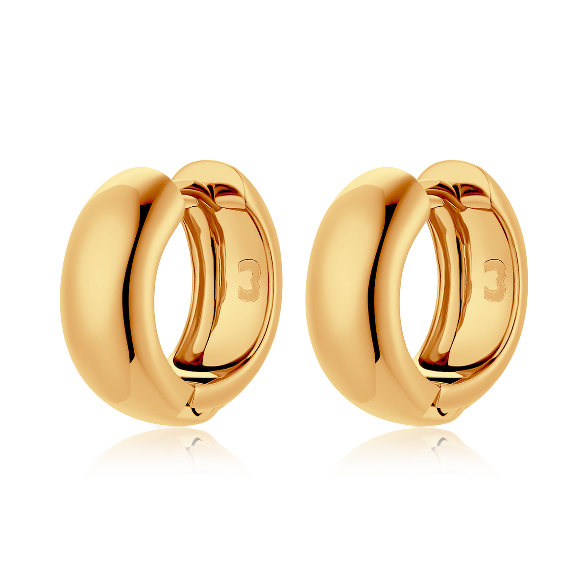 Boucles d'oreilles Anneaux Arrondis