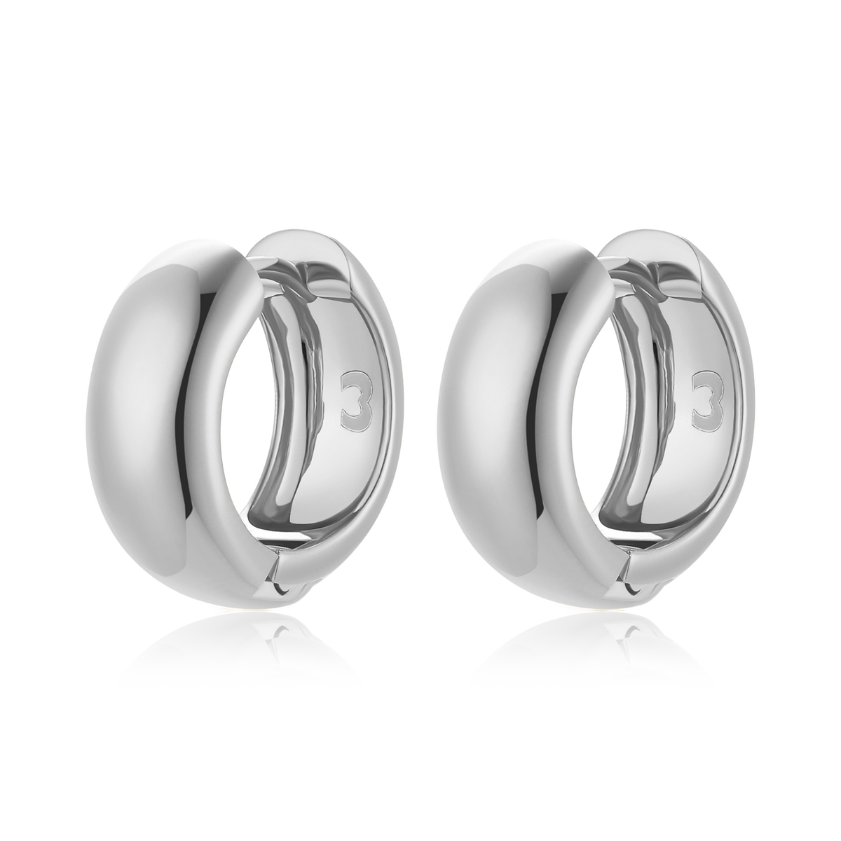 Boucles d'oreilles Anneaux Arrondis