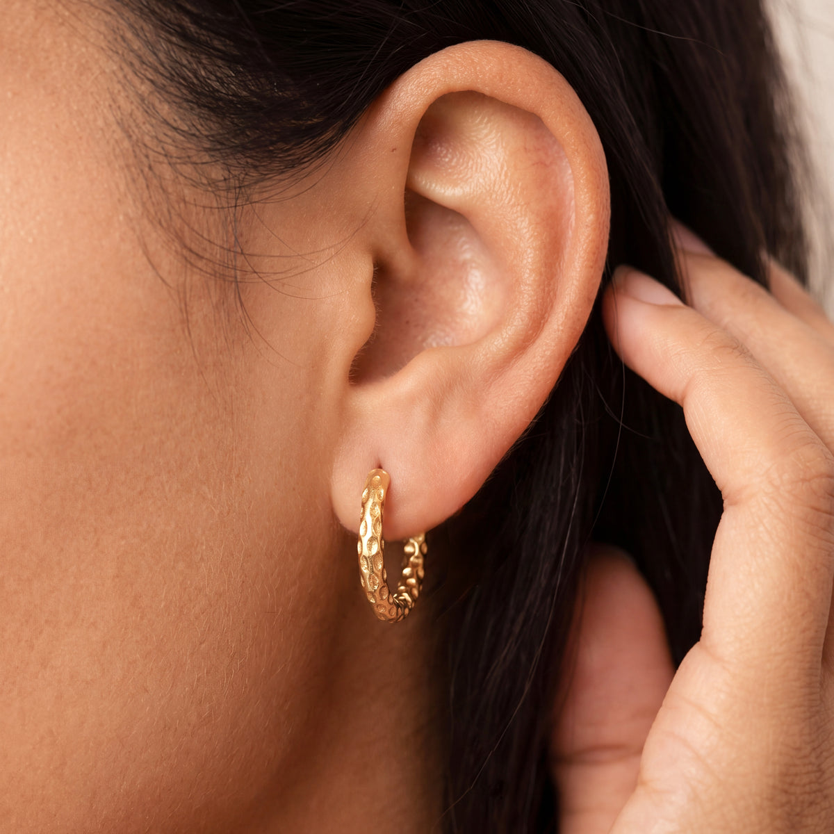 Boucles d'oreilles Anneaux Pointillés