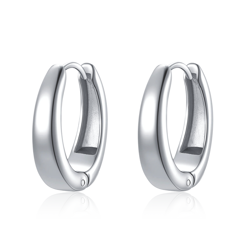 Boucles d'oreilles Anneaux Ovalisés