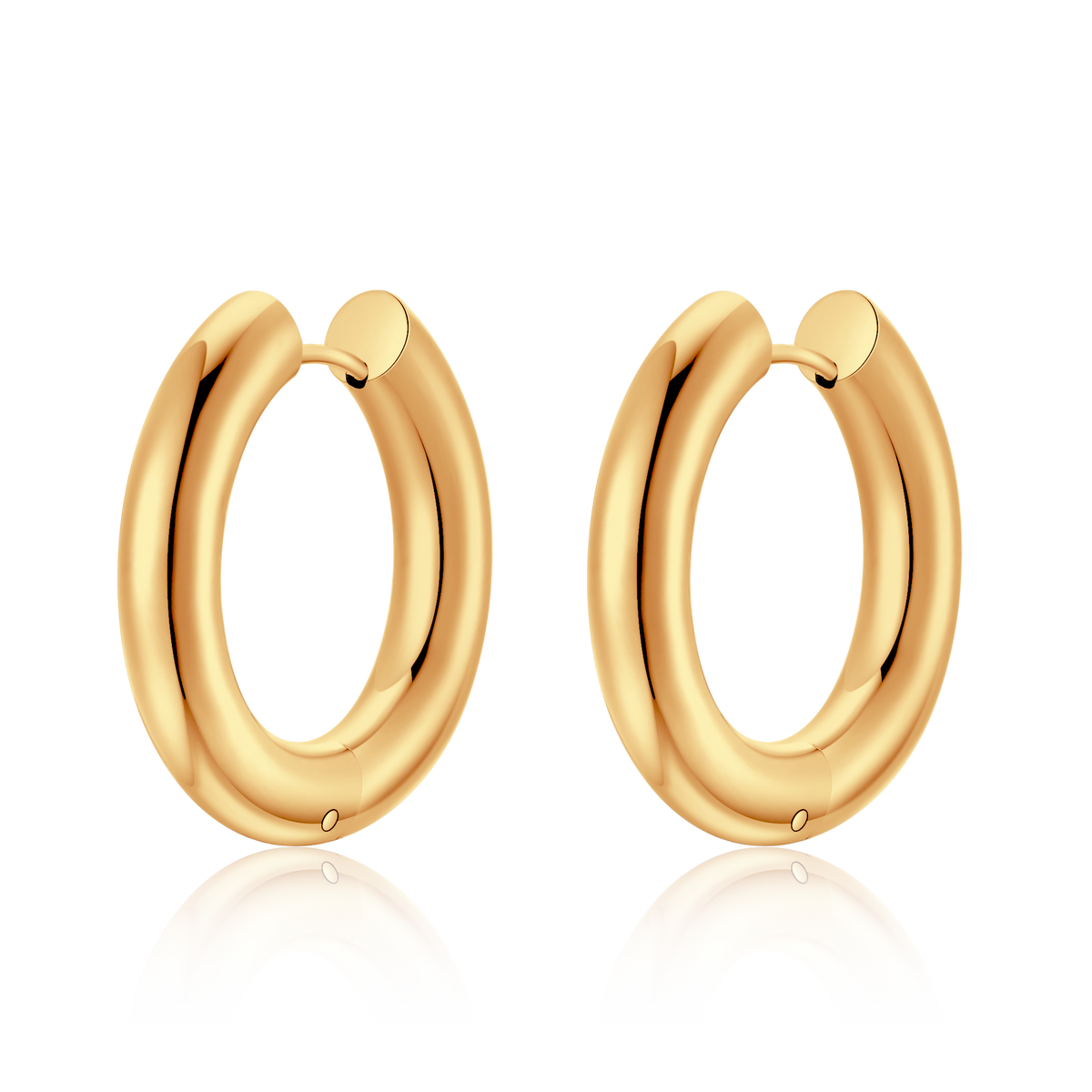 Boucles d'oreilles Anneaux Lisses