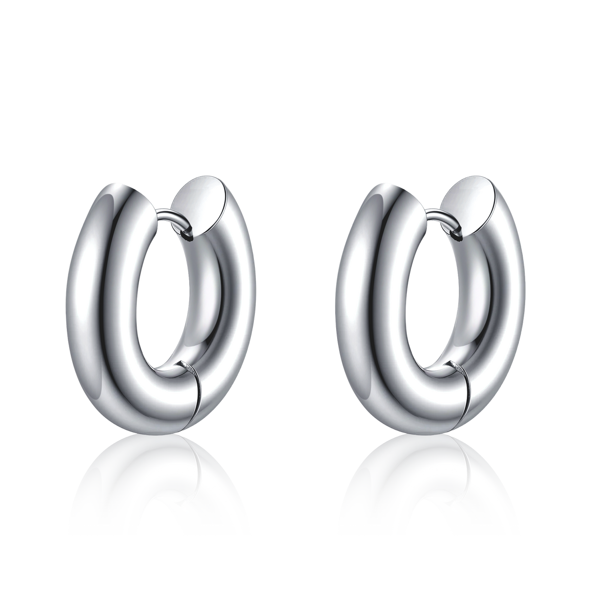 Boucles d'oreilles Anneaux Lisses